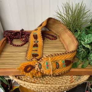 Vintage Hand Wove Sash/Belt Bohemian